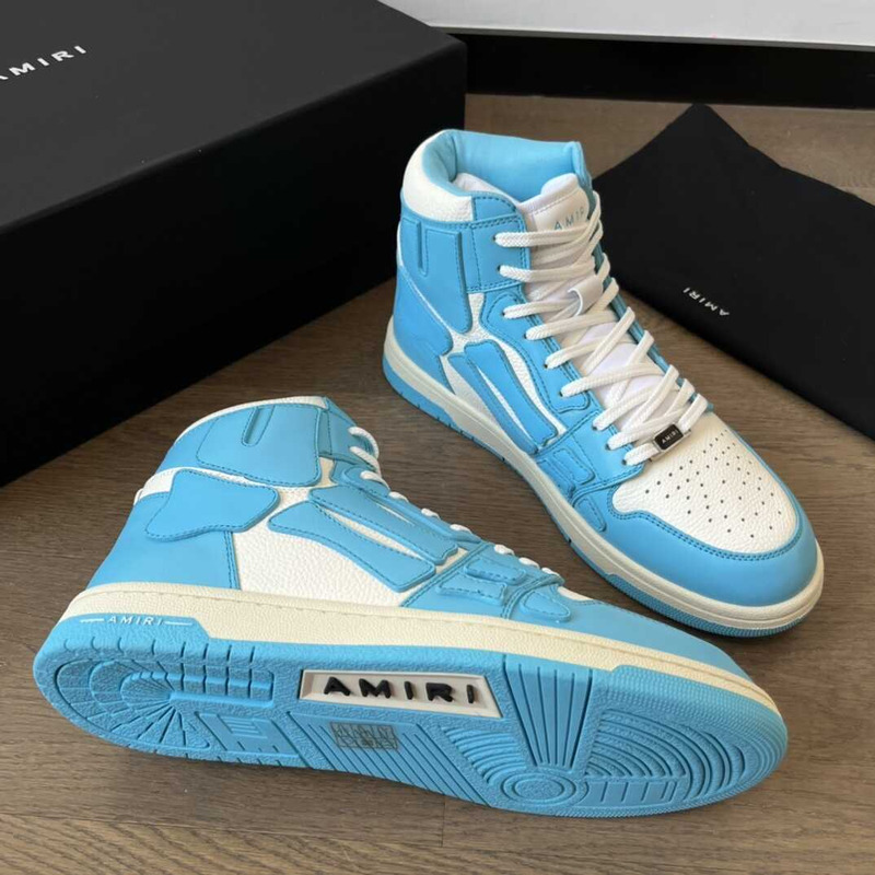 AMIRI Skel Top Hi Powder Blue White