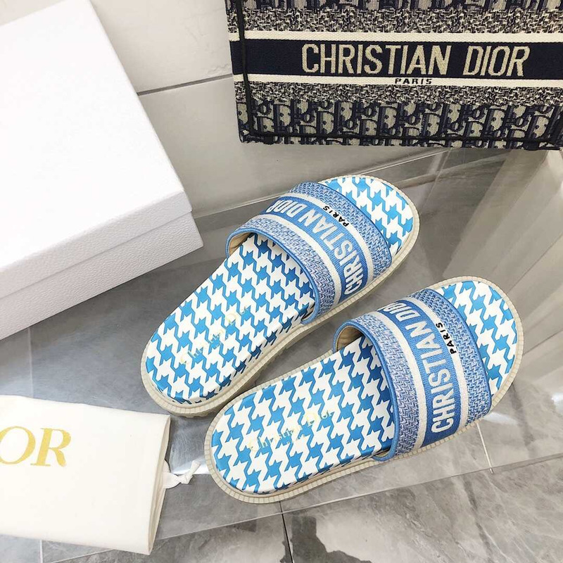 D*or leather sandals blue