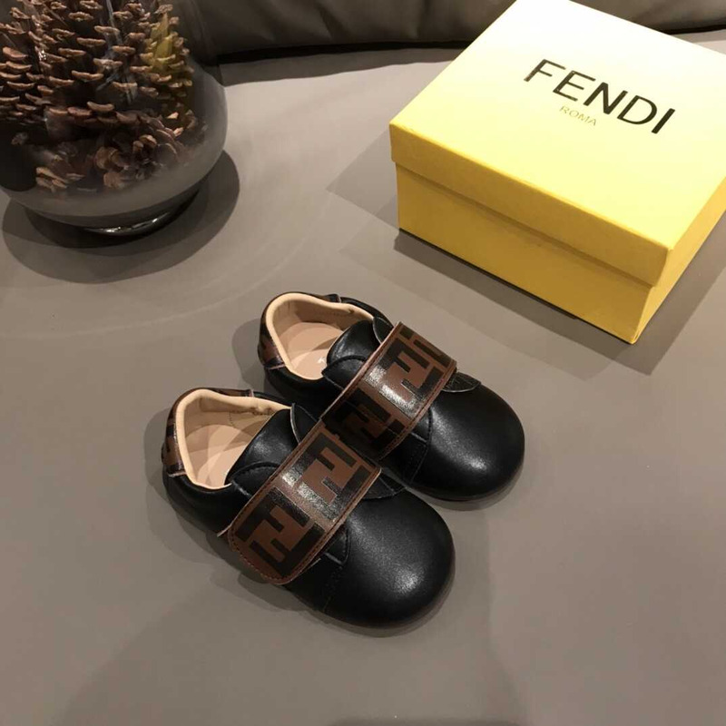 F**di kids ff logo shoes black