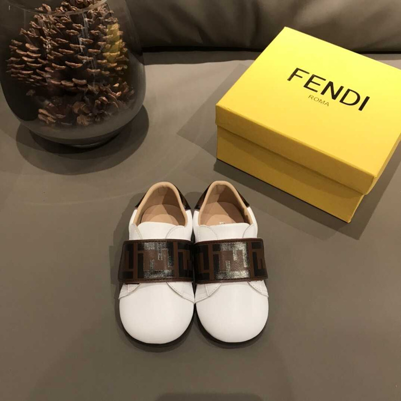 F**di  kids ff logo shoes white