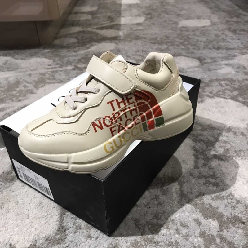 G*u*i x the north face kids sneakers