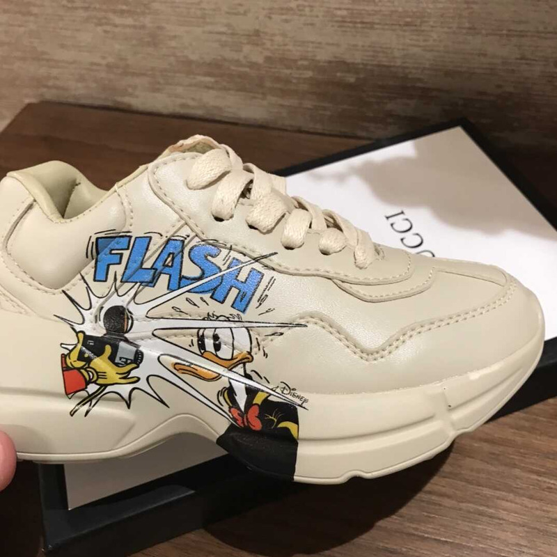 G*u*i  rhyton x disney donald duck kids sneakers