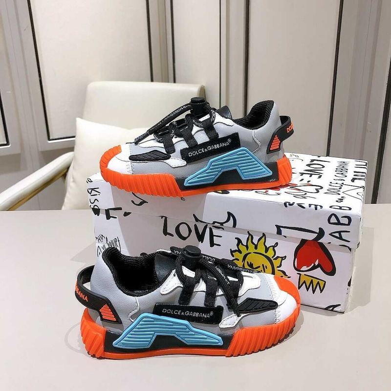 Dolce & Gabbana Kids Fall - Winter Sneakers Orange