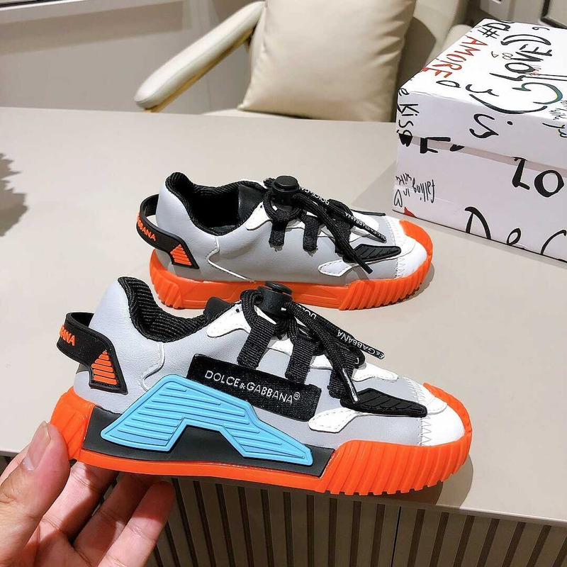 Dolce & Gabbana Kids Fall - Winter Sneakers Orange