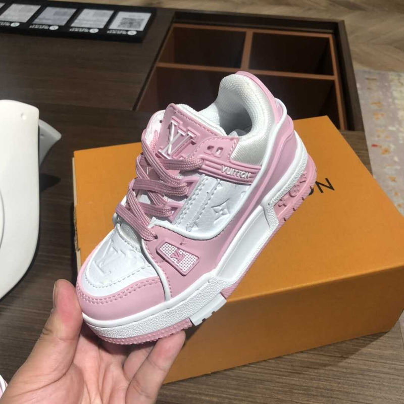 l**is V*t*n kids trainer line sneakers pink