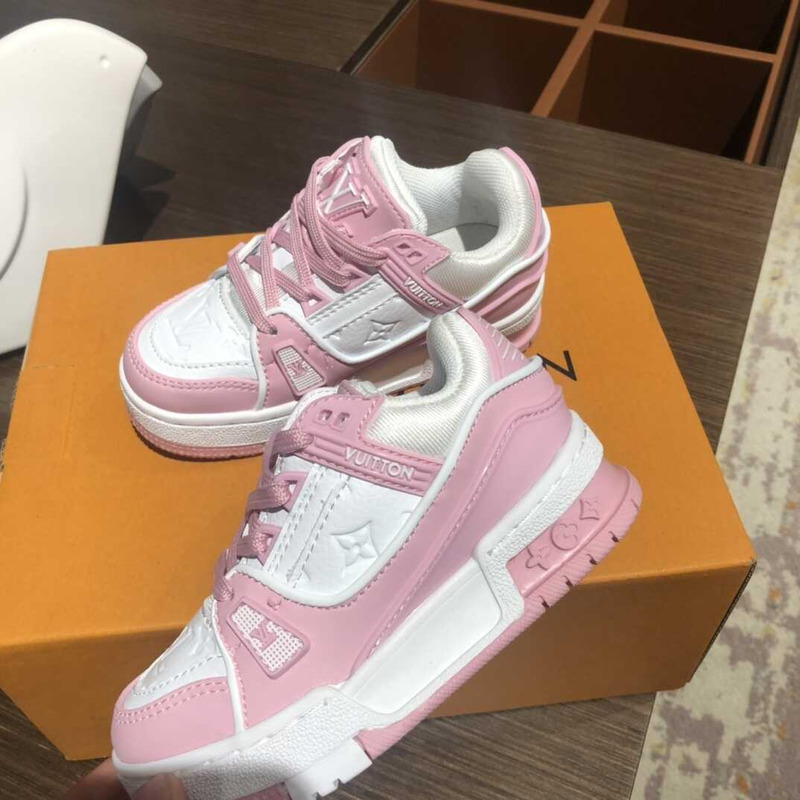 l**is V*t*n kids trainer line sneakers pink