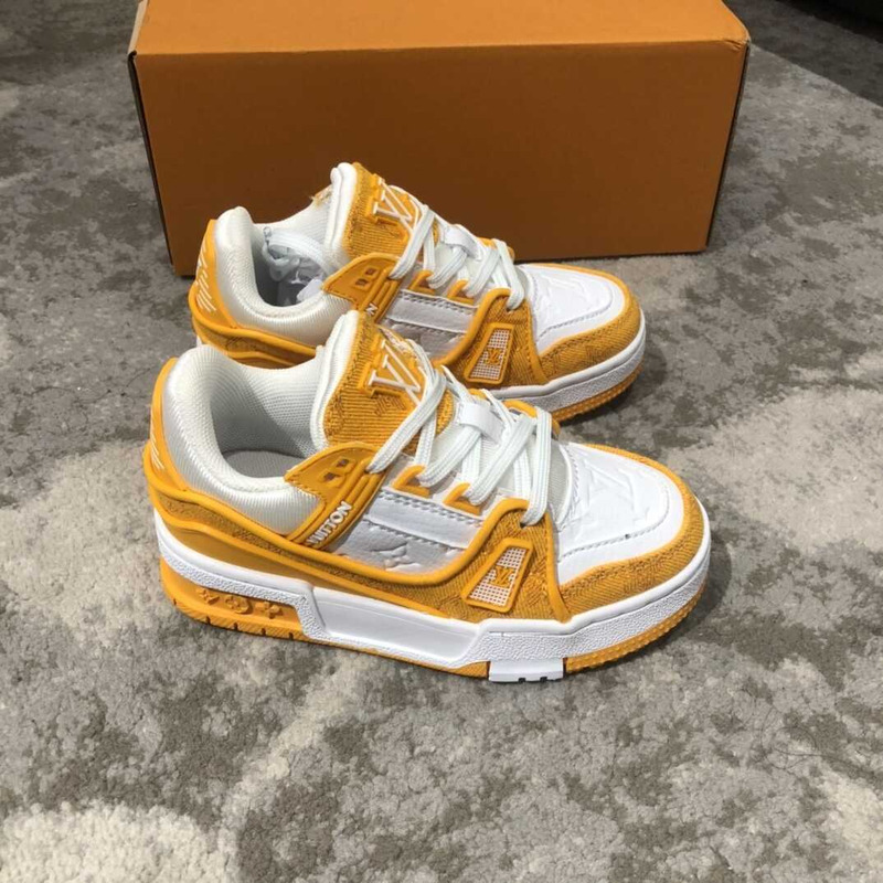 l**is V*t*n kids trainer line sneakers orange