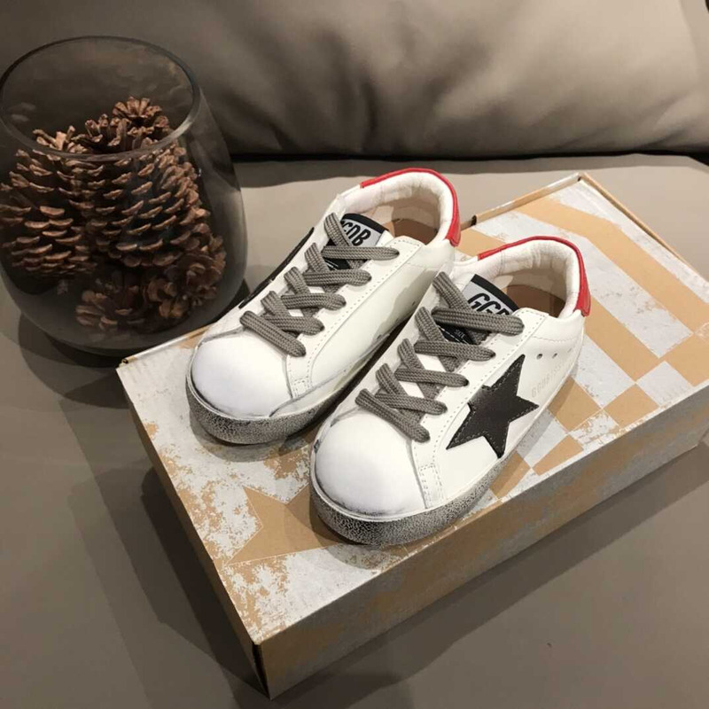 GGDB Kids Super-Star White&Grey Sneakers