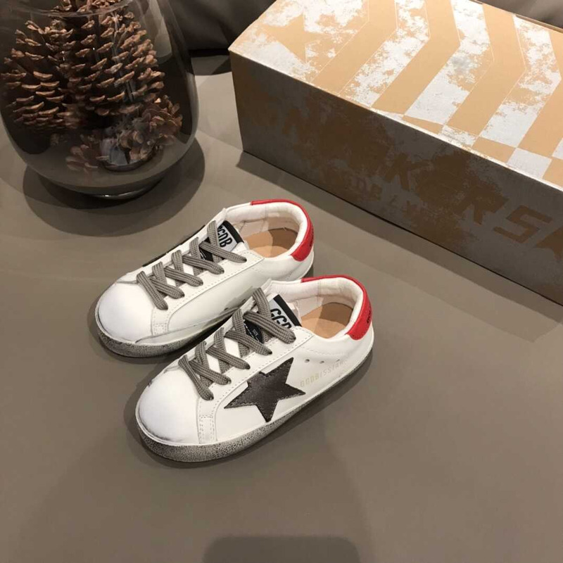 GGDB Kids Super-Star White&Grey Sneakers