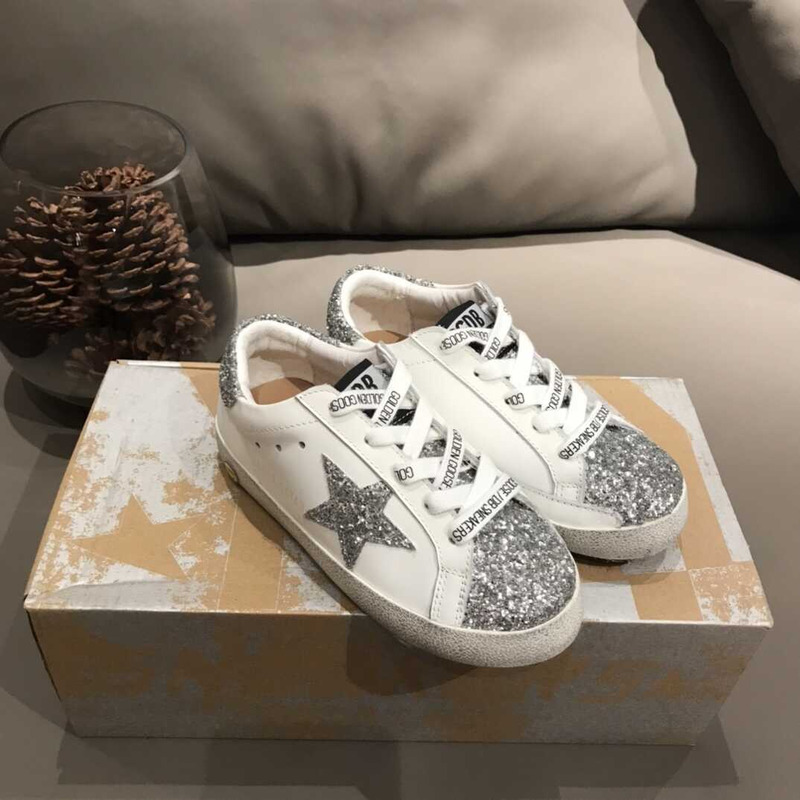 GGDB Kids Superstar Glitter Sneakers