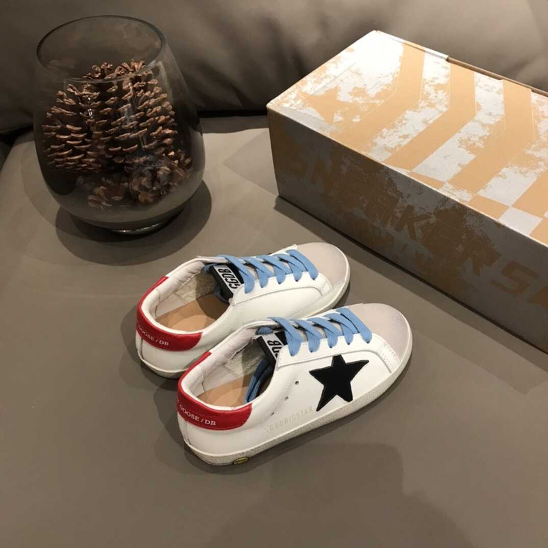 GGDB Kids Super-Star White&Black Sneakers