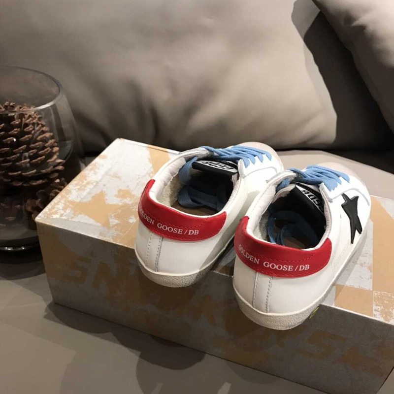 GGDB Kids Super-Star White&Black Sneakers