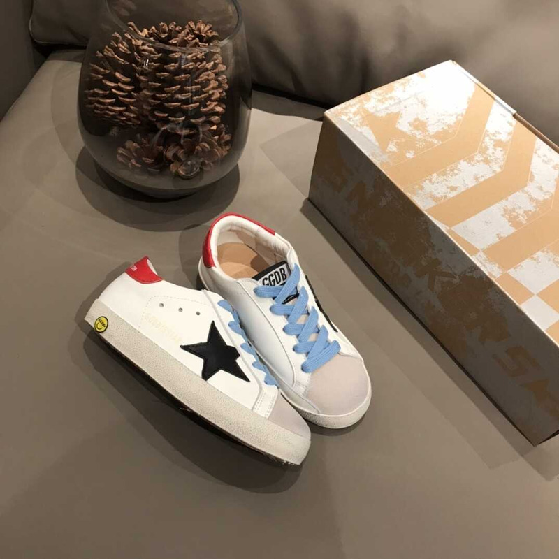 GGDB Kids Super-Star White&Black Sneakers