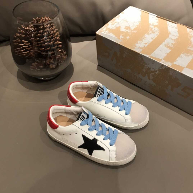 GGDB Kids Super-Star White&Black Sneakers