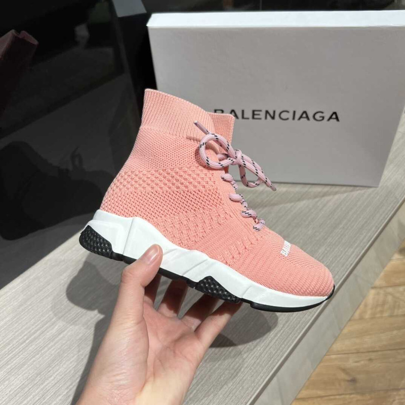 Ba*len*cia*ga kids speed 2.0 lace up pink