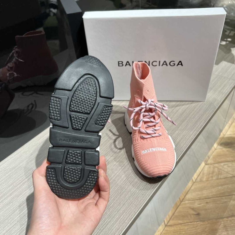 Ba*len*cia*ga kids speed 2.0 lace up pink