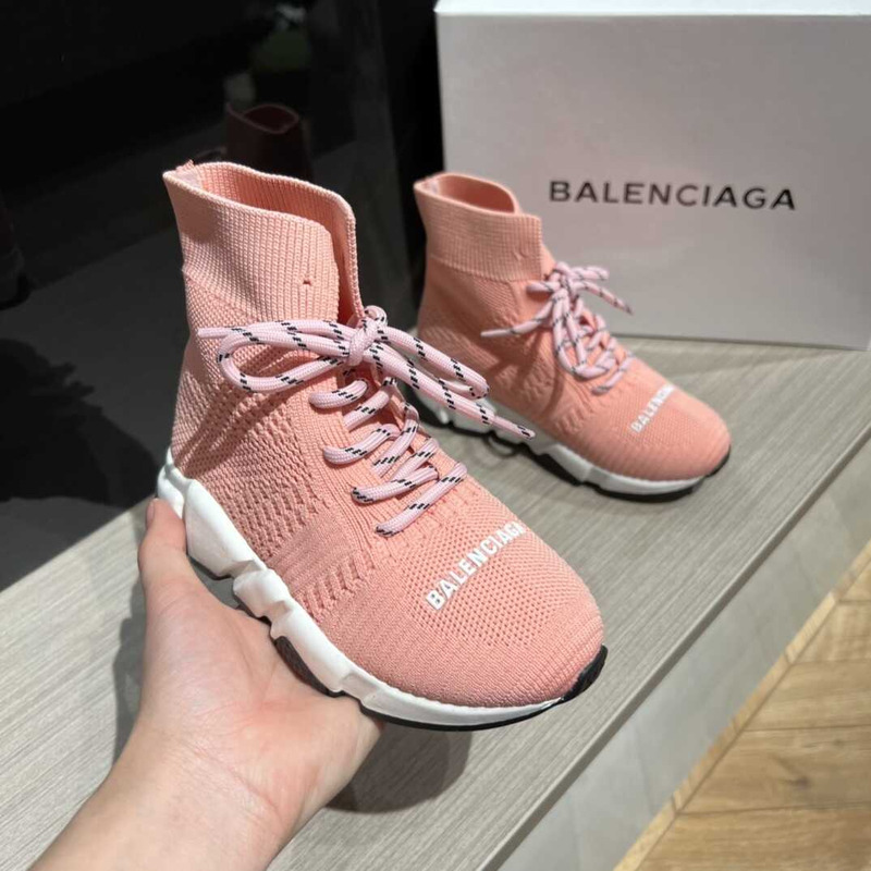 Ba*len*cia*ga kids speed 2.0 lace up pink