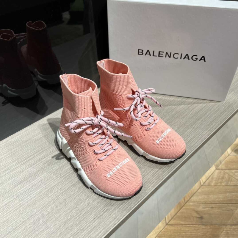 Ba*len*cia*ga kids speed 2.0 lace up pink