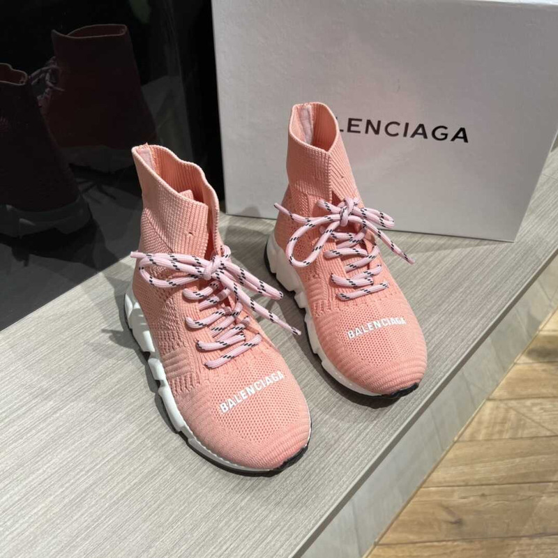 Ba*len*cia*ga kids speed 2.0 lace up pink