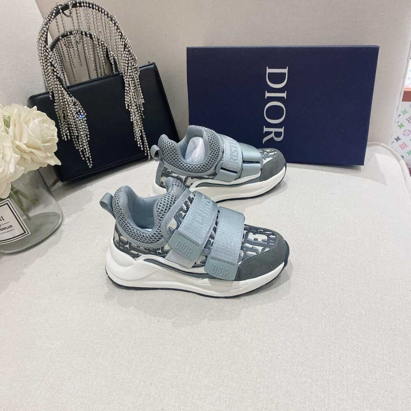 D*or kids oblique d-wander grey shoes