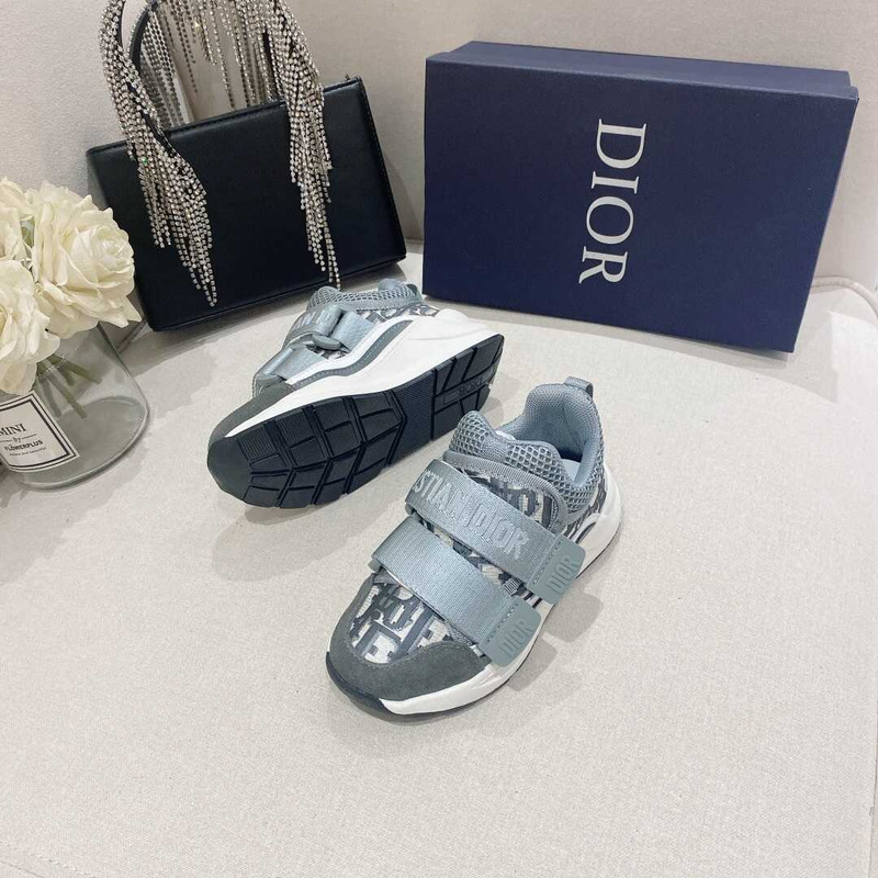 D*or kids oblique d-wander grey shoes