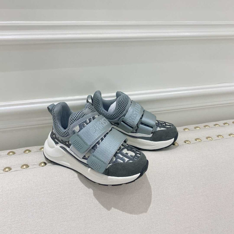 D*or kids oblique d-wander grey shoes