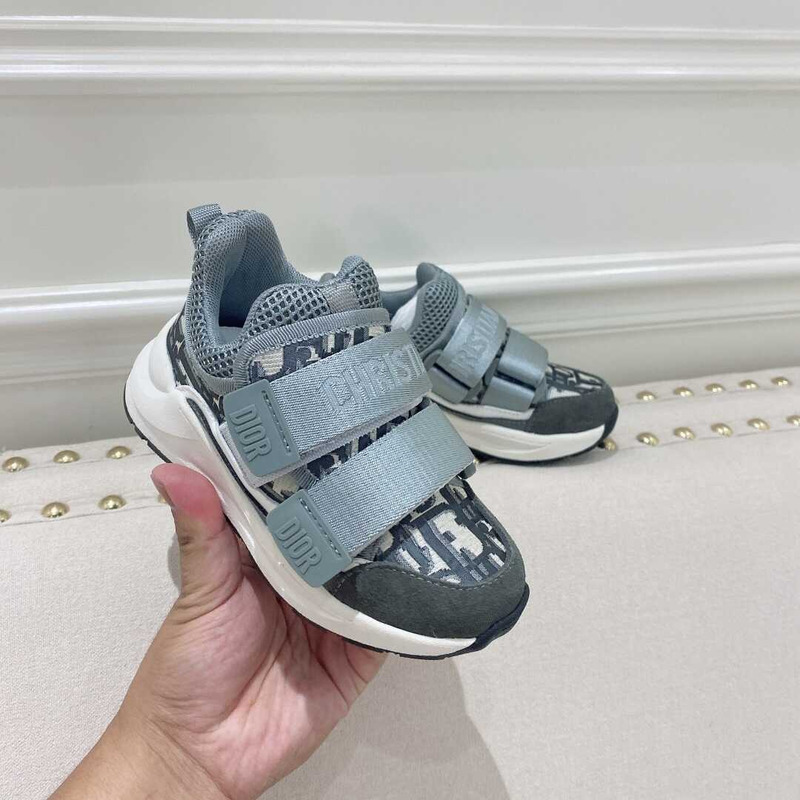 D*or kids oblique d-wander grey shoes