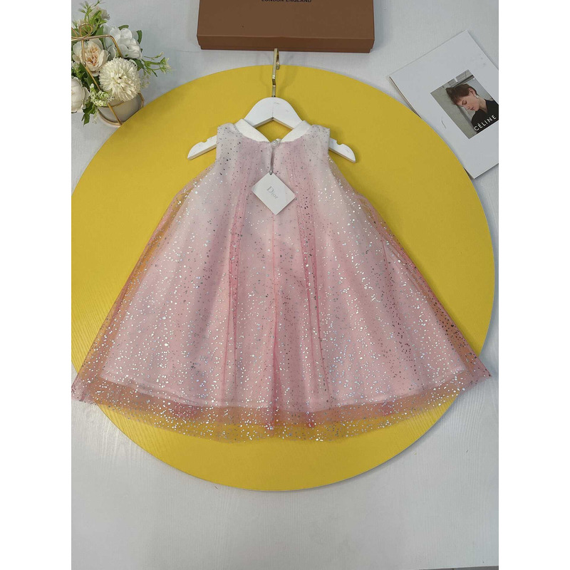 D*or kids  girls pleat dress pink