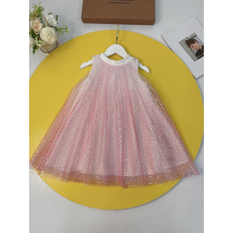 D*or kids  girls pleat dress pink