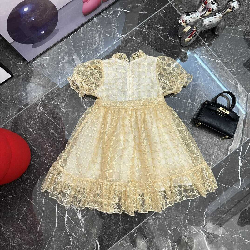 D*or kids lace yellow dress