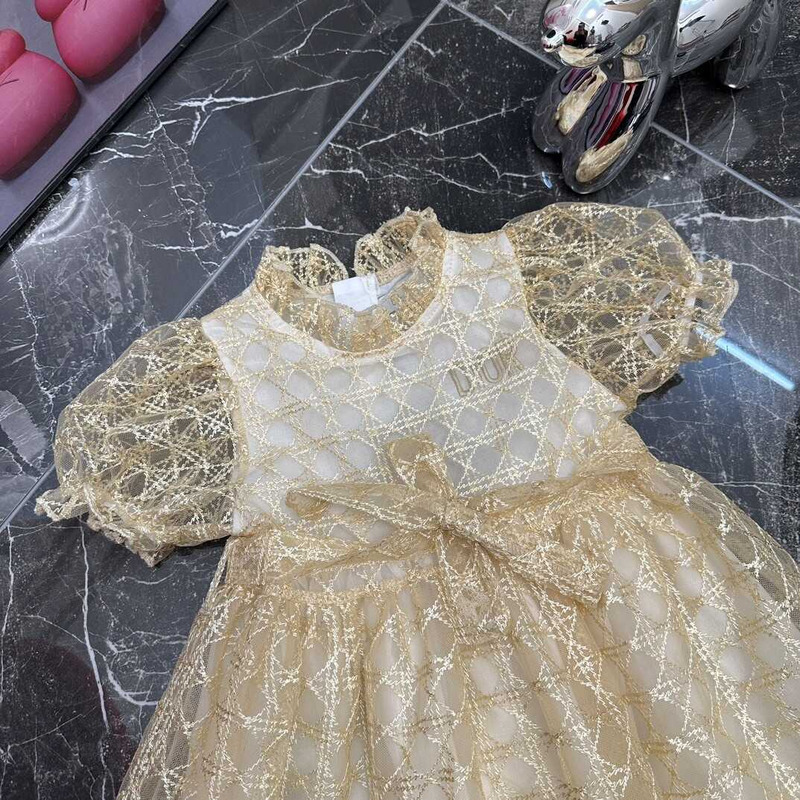 D*or kids lace yellow dress