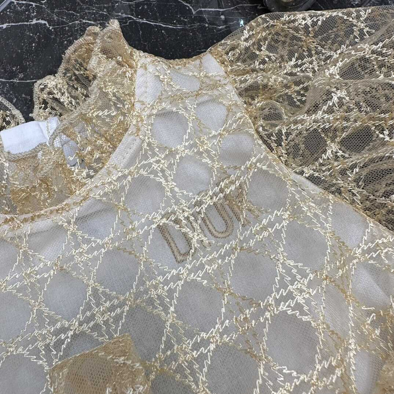 D*or kids lace yellow dress