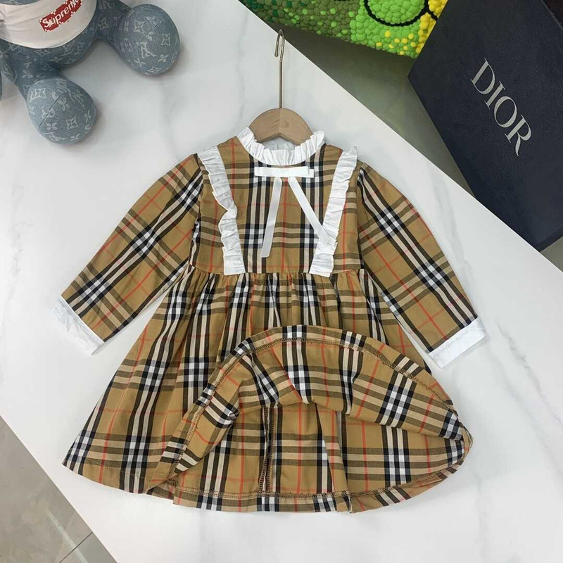 B**rry kids vintage check cotton dress