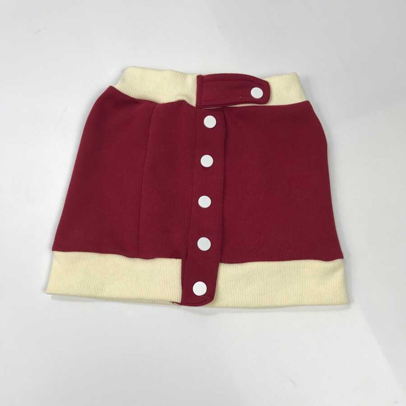 D*or kids embroidery letter jacket single breasted short skirt two piece matching set red