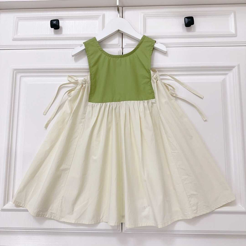 Ch*el kids dress green&beige