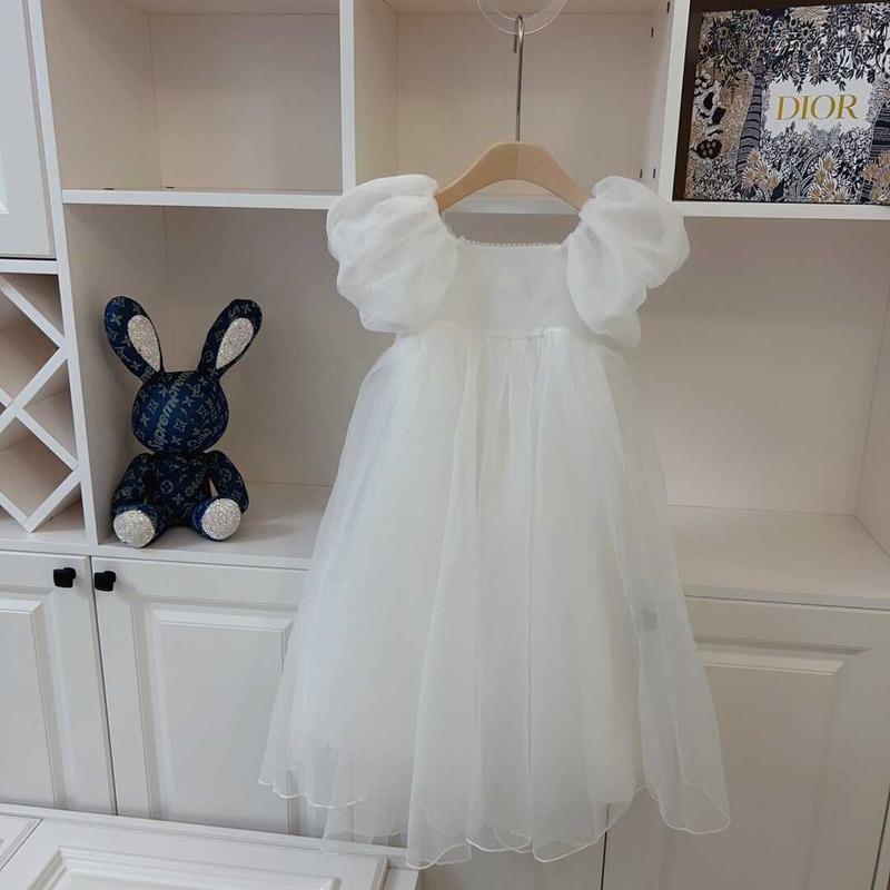 D*or kids white lace dress