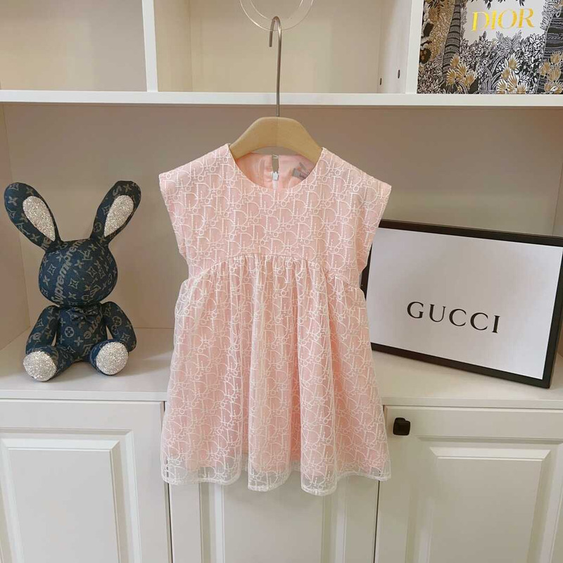 D*or kids flared dress pink