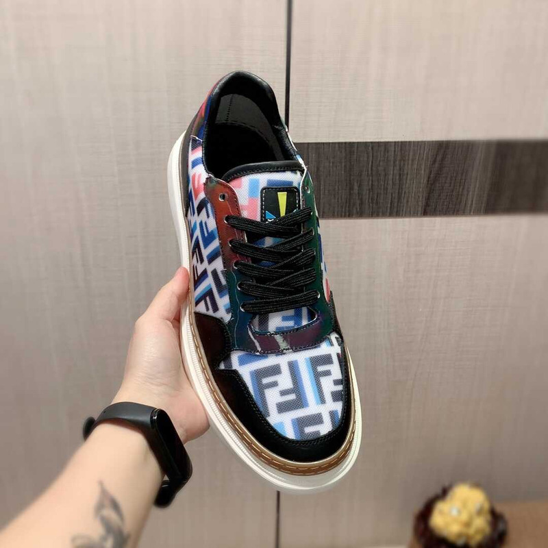 F**di logo monogram multicolor sneakers