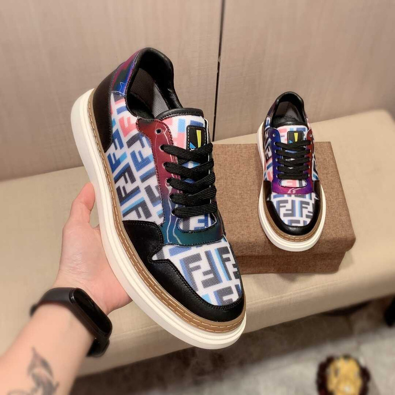 F**di logo monogram multicolor sneakers