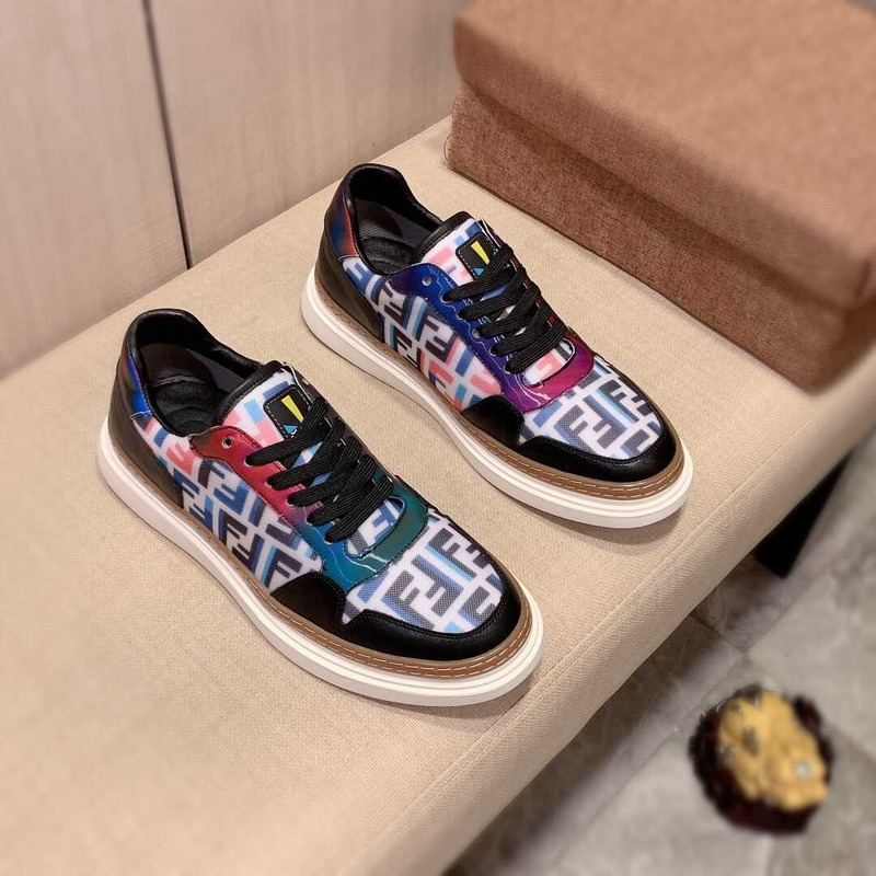 F**di logo monogram multicolor sneakers