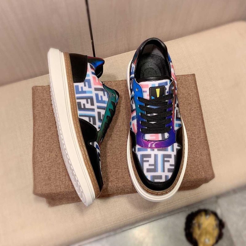 F**di logo monogram multicolor sneakers