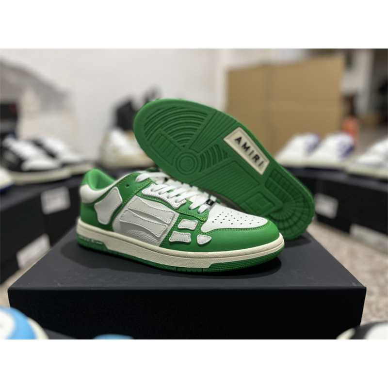 AMIRI Skel Top Low Sneakers White&Green