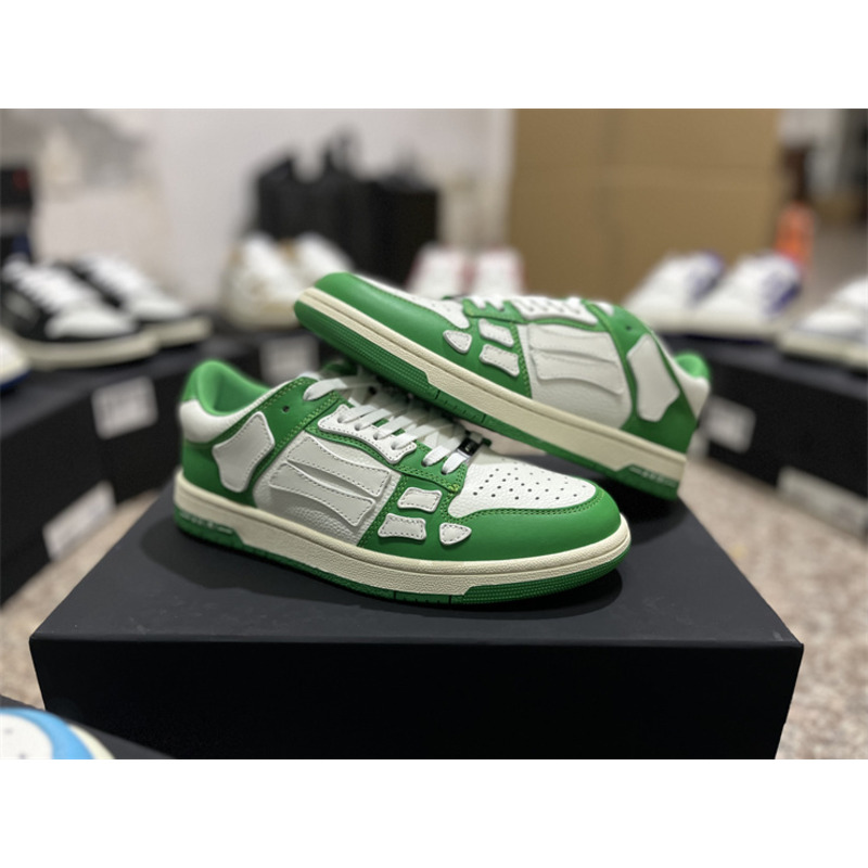 AMIRI Skel Top Low Sneakers White&Green