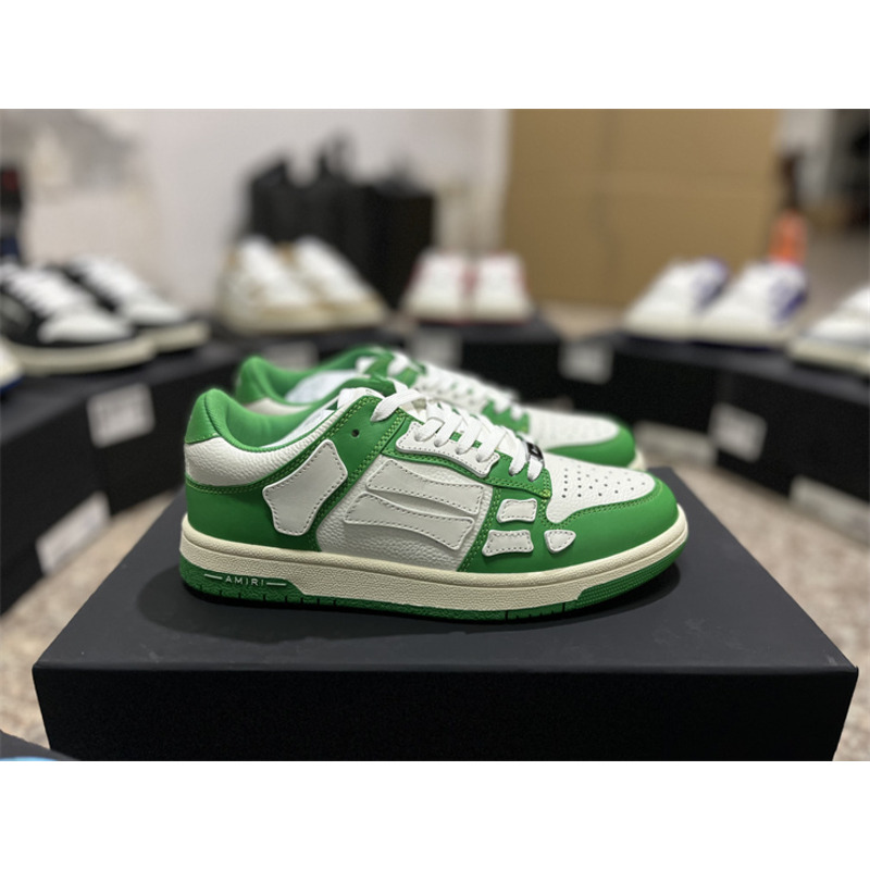 AMIRI Skel Top Low Sneakers White&Green