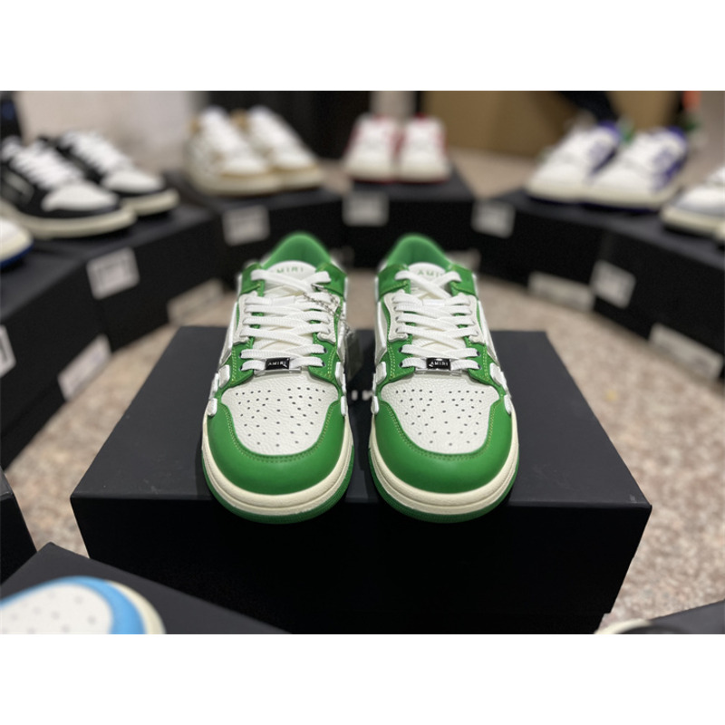 AMIRI Skel Top Low Sneakers White&Green