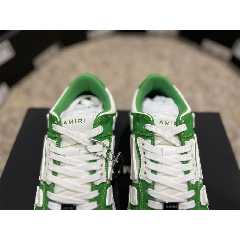 AMIRI Skel Top Low Sneakers White&Green