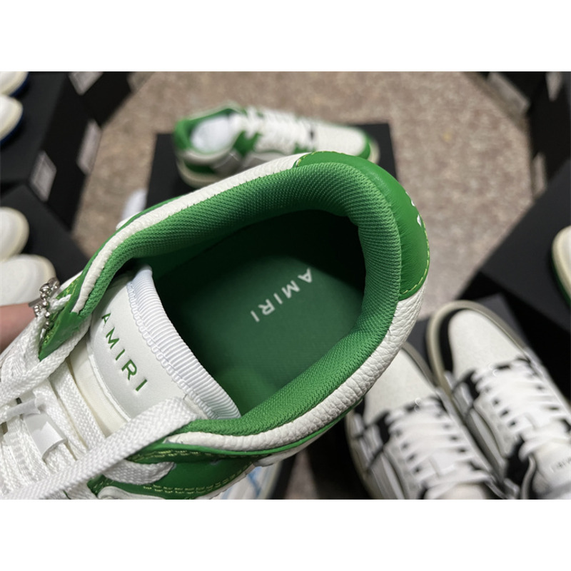 AMIRI Skel Top Low Sneakers White&Green