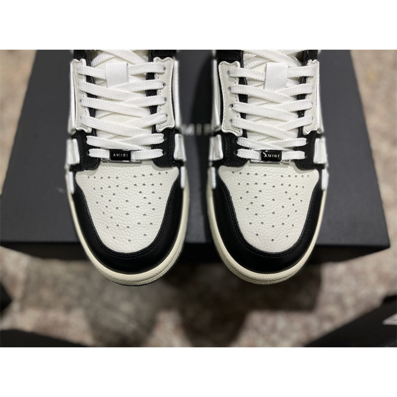 AMIRI Skel Top Low Sneakers White&Black