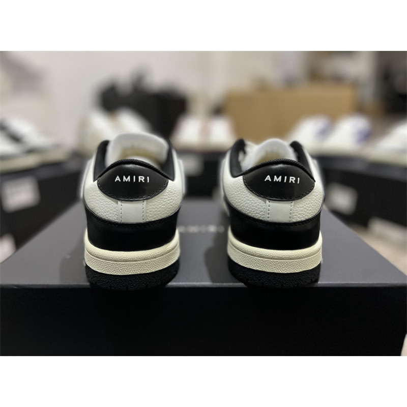 AMIRI Skel Top Low Sneakers White&Black