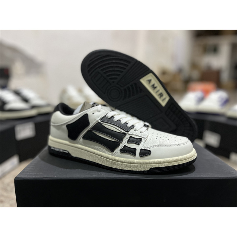 AMIRI Skel Top Low Sneakers White&Black